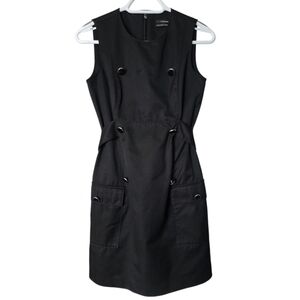 Club Monaco Black Sleeveless Utility Dress